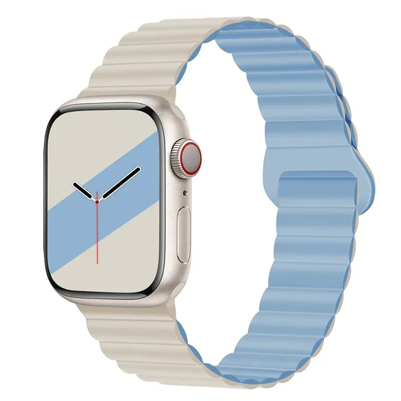 Magnetic Strap For Apple Watch Bands 45mm 38mm 49mm 40mm 42mm 41mm Silicone Sport Bracelet iWatch Series ultra 9 6 5 7 8 se 44mm - Surpriseshopper.com