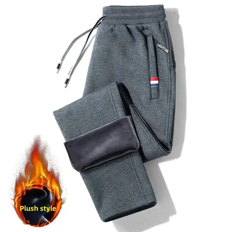 Trendy Wear-Resistant Sheep Velvet Pants For Men Casual Korean Style Slim Fit Autumn/Winter Loose Fit Trousers