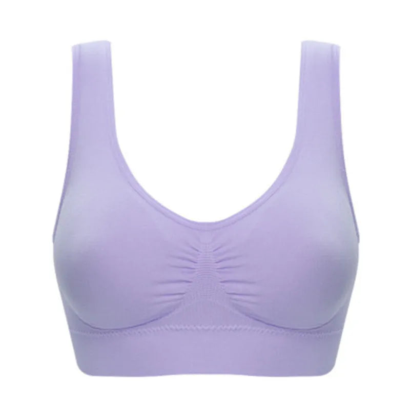 Sexy women push up BREAST bra big size backless bras plus size wireless brassiere breathable seamless bra 1pcs wfws01