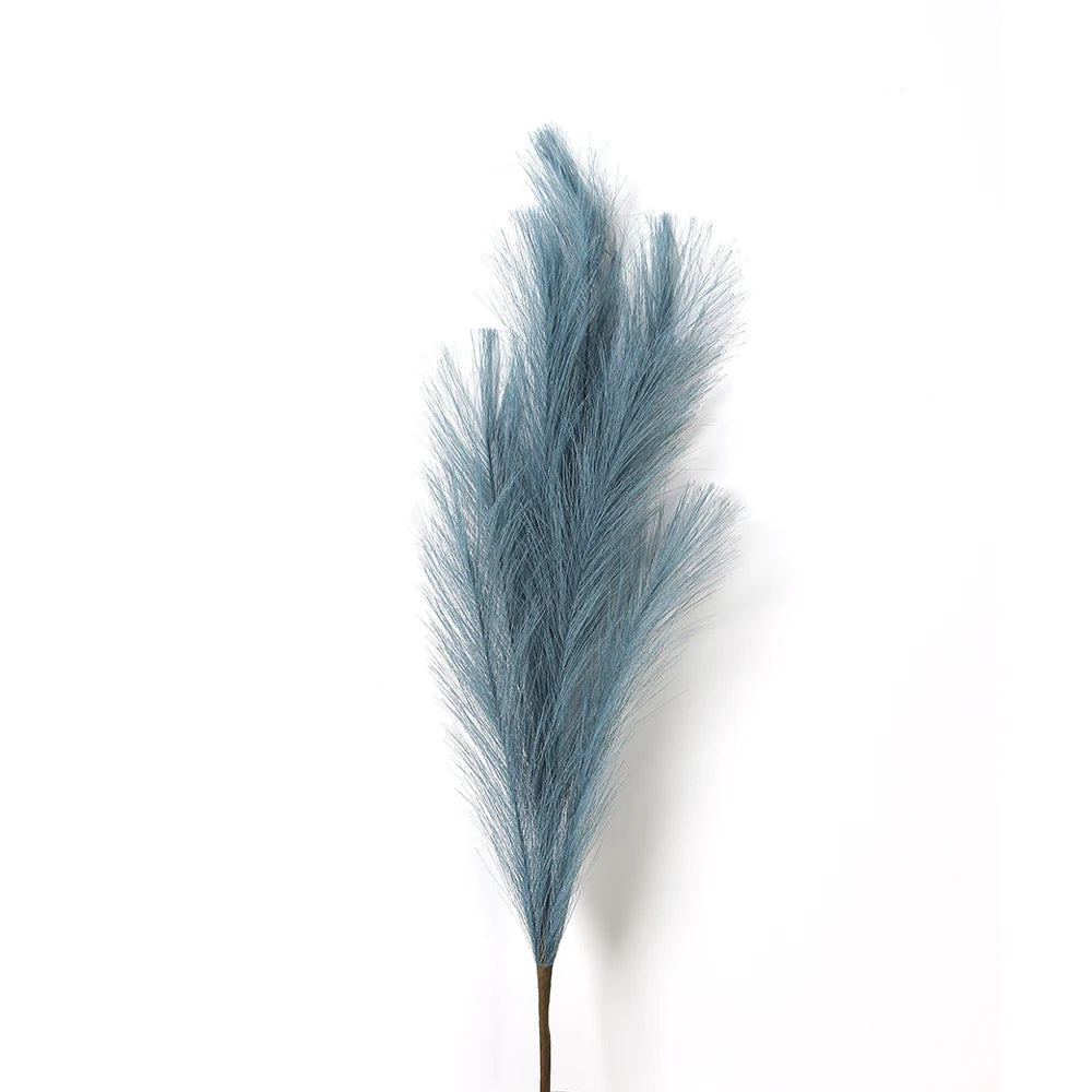 1Pcs Faux Pampas Grass Decor Plume Grass Artificial Phragmites australis Vase Decorations Fake Reeds Plants Everlasting Flowers