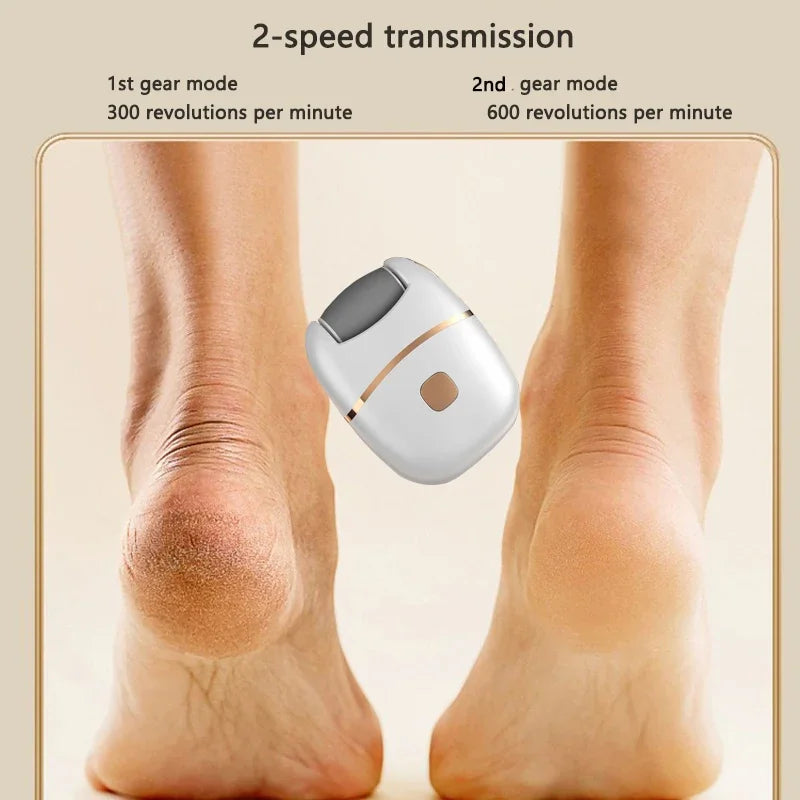 Electric Foot Grinder 2 Gears Automatic Pedicure Tool Remove Deadskin Calluse Dead Skin Scrubber Polishing Exfoliation Feet Care