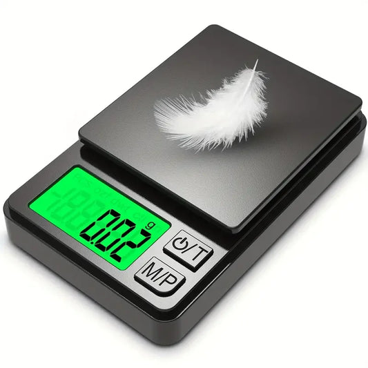 Precision Pocket Scale 1000g X 0.1g - Digital Gram, Food, Jewelry, Ounces/Grains Scale with Backlit LCD - Mini Scale for Travel - Surpriseshopper.com