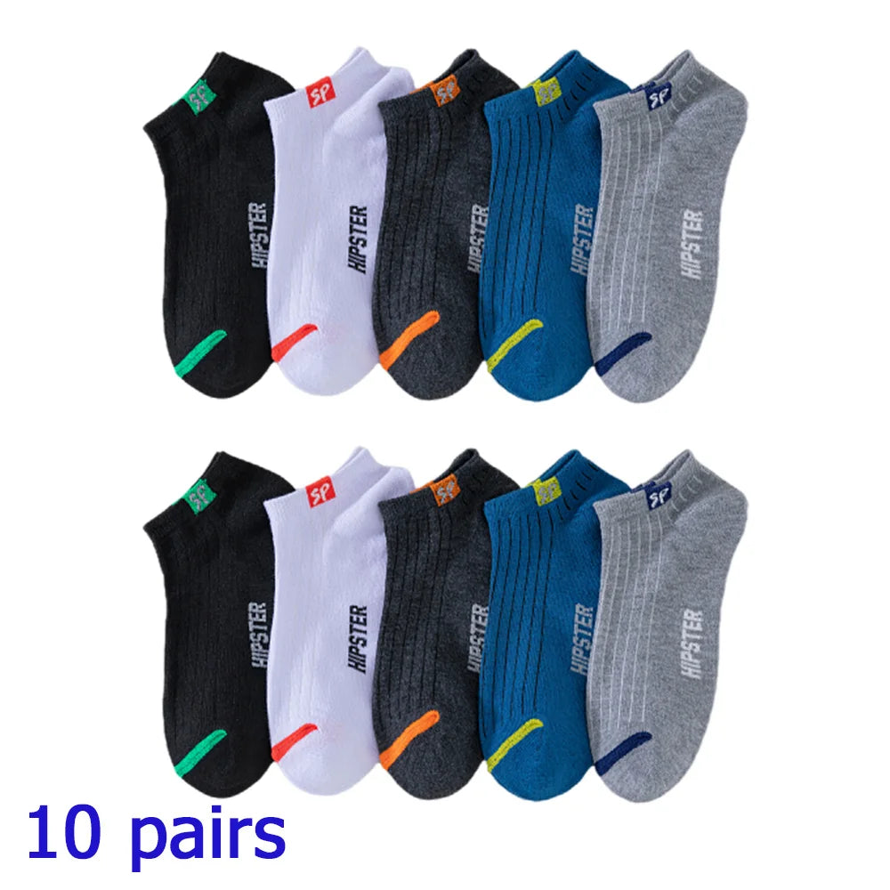 Invisible Comfort: 8 Pairs of Summer Boat Socks for Men & Women