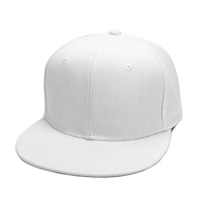 Fashion Unisex Baseball Cap Men Women Hip-hop Flat-brimmed Cap Outdoor Snapback Hat Flat Brim Trendy Leisure Adjustable Sun Hats