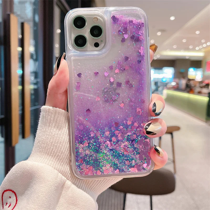 For Redmi Note 13 Pro 4G Case TPU Soft Quicksand Phone Cases for Xiaomi Redmi Note 13 Note13 Pro 13Pro 4G Bling Glitter Cover