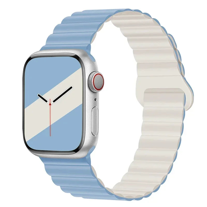 Magnetic Strap For Apple Watch Bands 45mm 38mm 49mm 40mm 42mm 41mm Silicone Sport Bracelet iWatch Series ultra 9 6 5 7 8 se 44mm - Surpriseshopper.com