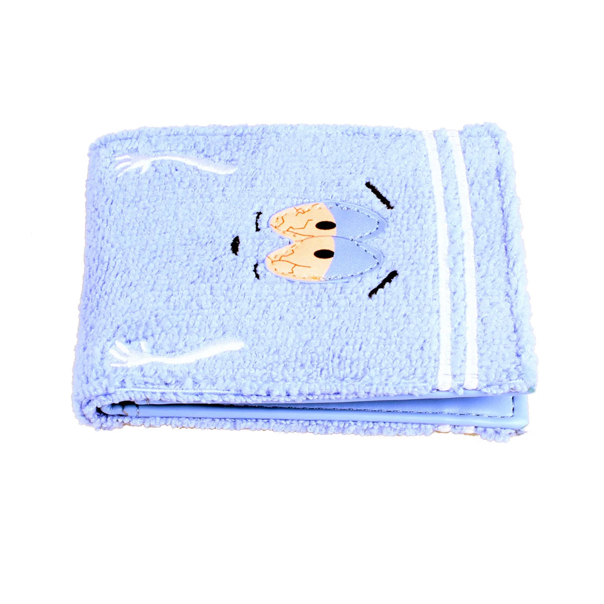 Towel cloth embroidered anime fashion wallet, designer personalized ID card holder