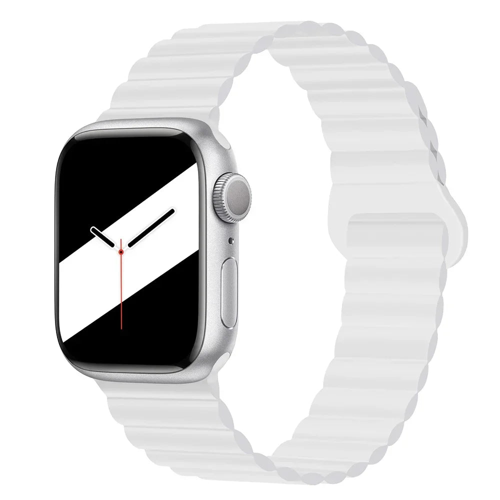 Magnetic Strap For Apple Watch Bands 45mm 38mm 49mm 40mm 42mm 41mm Silicone Sport Bracelet iWatch Series ultra 9 6 5 7 8 se 44mm - Surpriseshopper.com