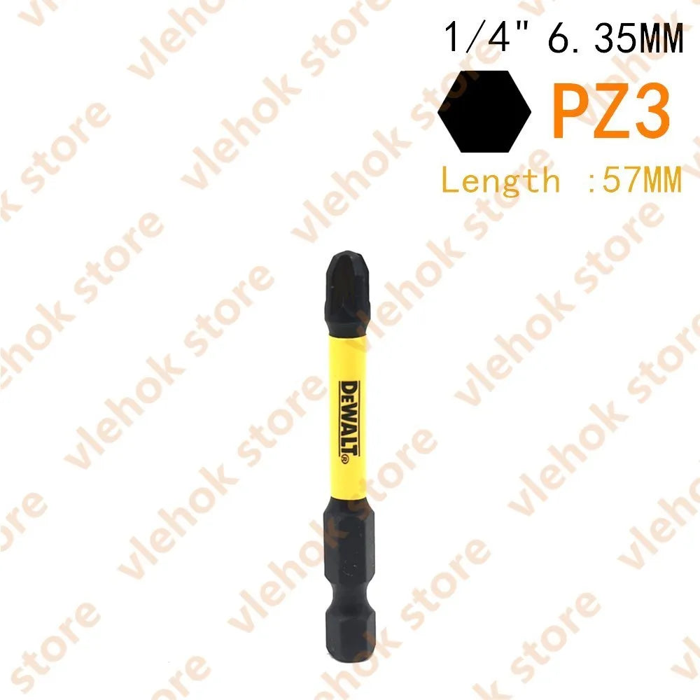 DEWALT 6.35MM 1/4" Bits High Electric Screwdriver Driver Drill Bit Set High Hardness Screwlock Sleeve Power Impact