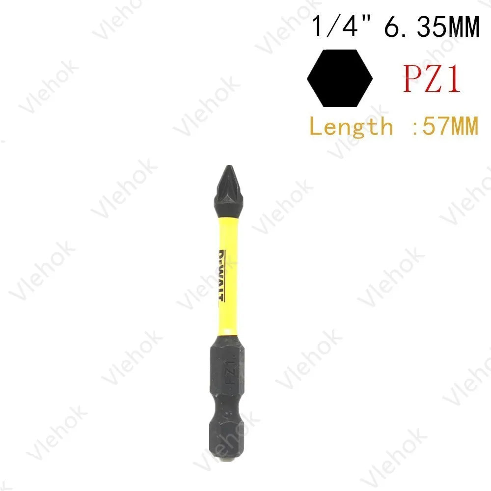 DEWALT 6.35MM 1/4" Bits High Electric Screwdriver Driver Drill Bit Set High Hardness Screwlock Sleeve Power Impact