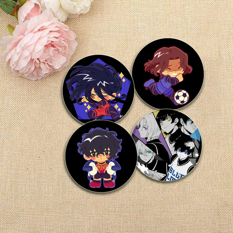 BLUE LOCK Anime Brooches Meguru Bachira/Yoichi Isagi/Hyouma Chigiri/Rensuke Kunigami Cartoon Badge Jacket Jeans Lapel Pins Gift Surpriseshopper.com