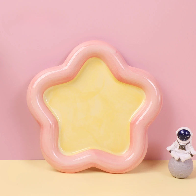 ArtisanGlow: Colorful Ceramic Multi-Purpose Display Bowl