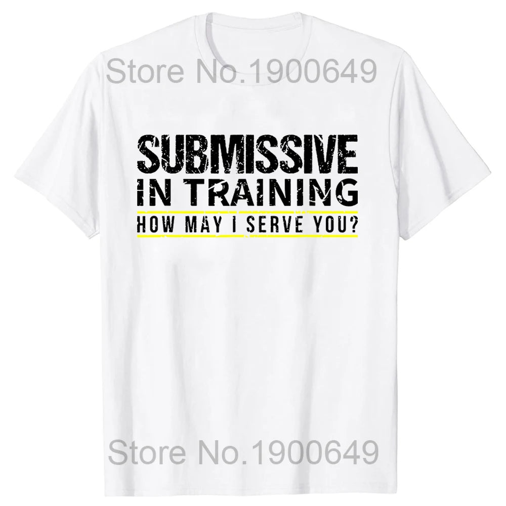 Funny I Love Submissive Men Heart T Shirts Cotton Streetwear Short Sleeve Birthday Gifts Summer Style T-shirt Mens Clothing