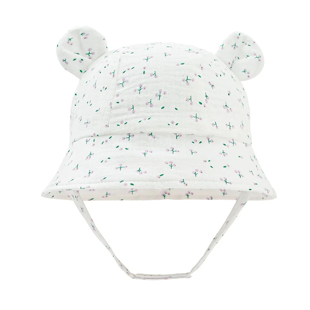 1pc TinyTrekker: Kids' Soft Cotton Adventure Bucket Hat