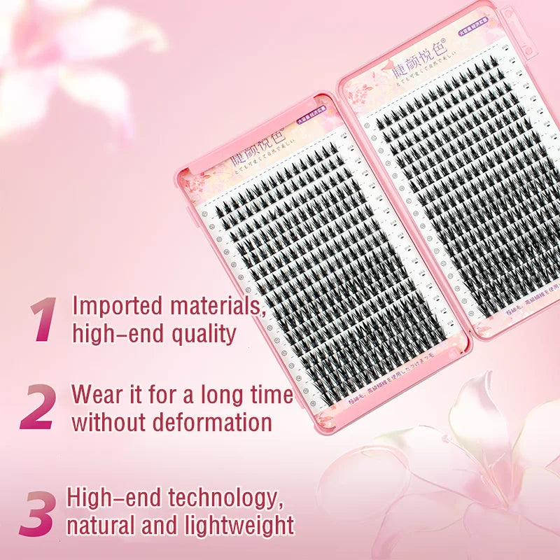 MIZ BARN 32 Rows Eyeslashes Extension Personal EyeLash Professional Makeup Individual Cluster Grafting Wholesale False Eyelashes