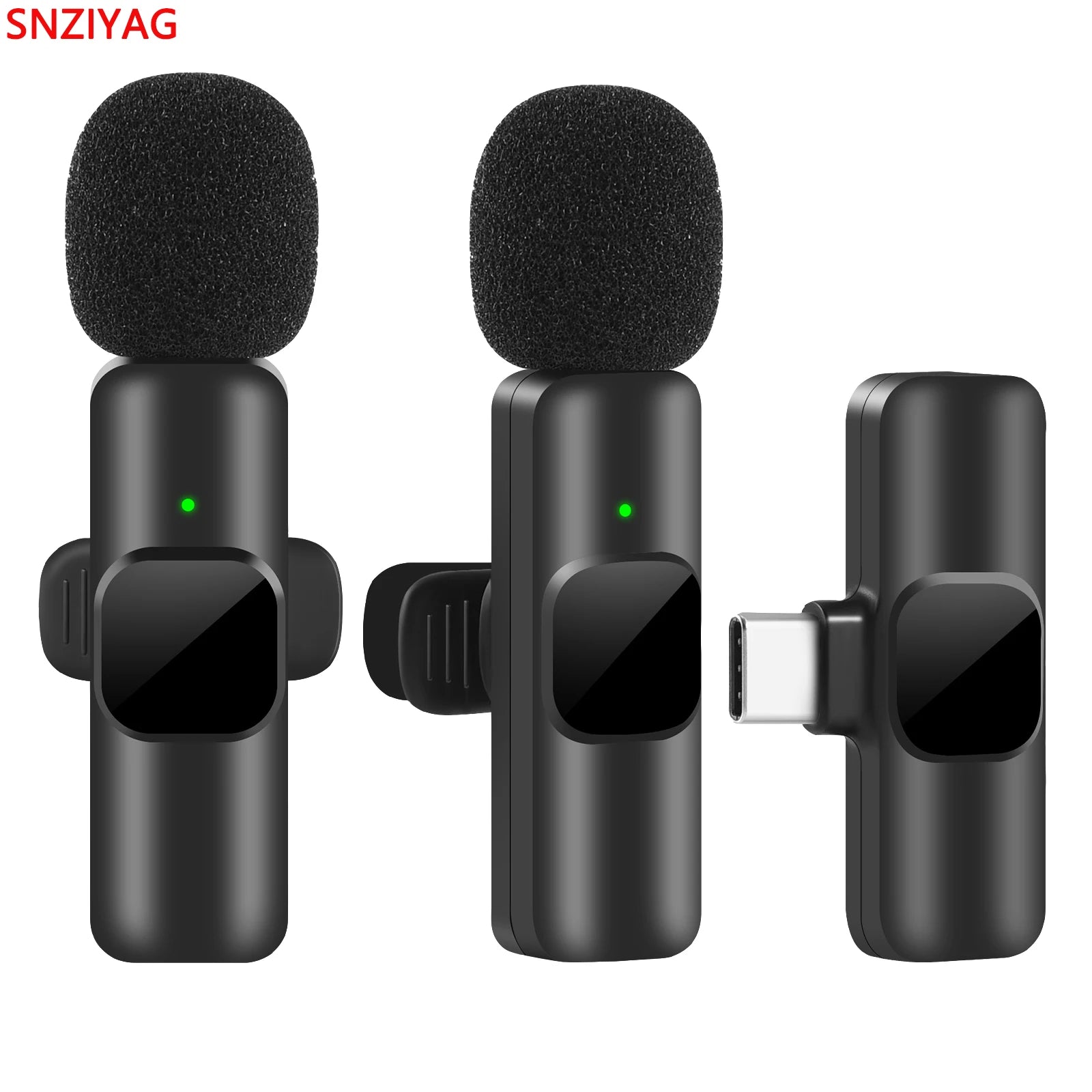 New Wireless Lavalier Microphone Portable Audio Video Recording Mini Mic for iPhone Android Live Broadcast Gaming Phone Mic - Surpriseshopper.com