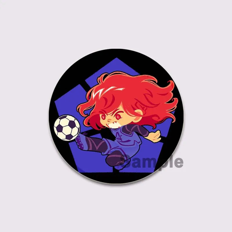 BLUE LOCK Anime Brooches Meguru Bachira/Yoichi Isagi/Hyouma Chigiri/Rensuke Kunigami Cartoon Badge Jacket Jeans Lapel Pins Gift Surpriseshopper.com