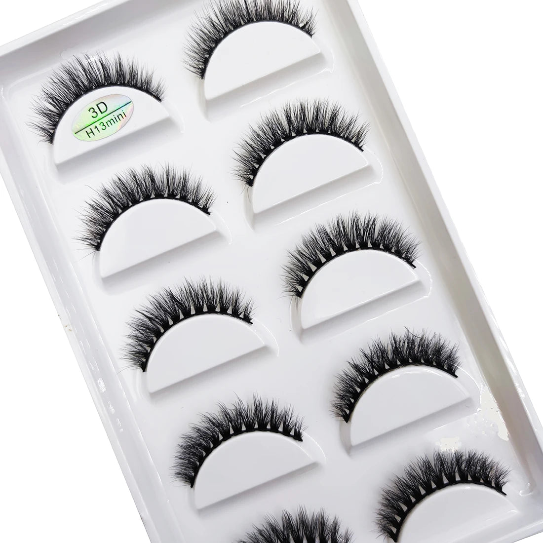 New 5 Pairs Natural 3D False Eyelashes Makeup Mink Eyelash Fake Eye Lashes Faux Cils Make Up Beauty Maquillaje Tools H13 Cat