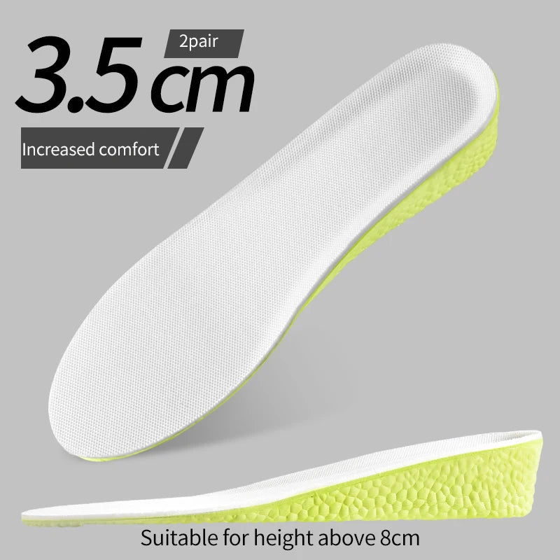 1.5-3.5 cm HeightBoost Pro: Adjustable Memory Foam Height Increase Insoles