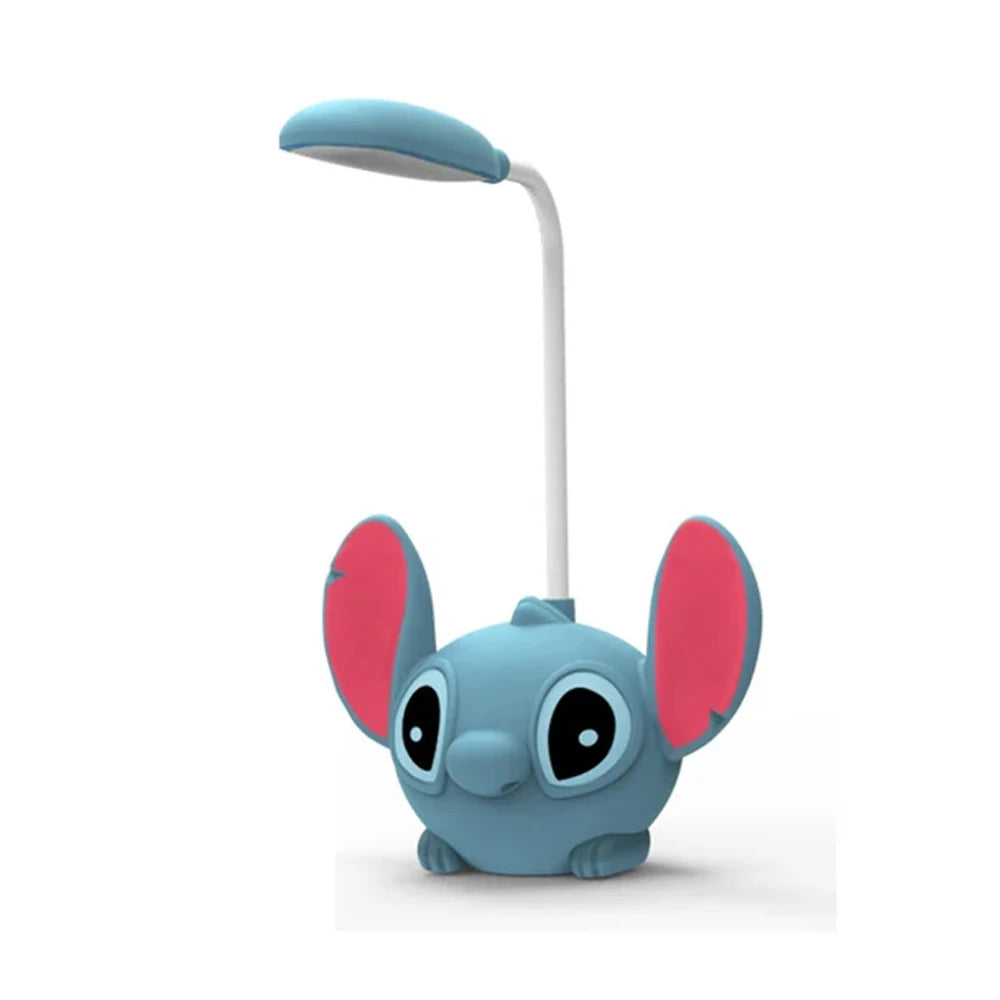 Night Light Glowing Cartoon Lilo&Stitch Home Decoration LED Table Lamp With Pencil Point Foldable Children's Christmas Gift