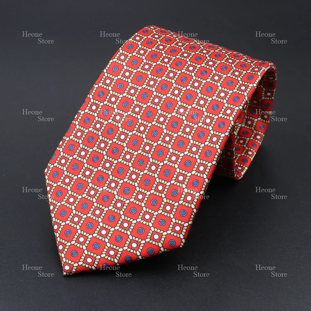 Super Soft Bohemian Silk Polyester Ties For Men Novelty Design Blue Light Color Wedding Office Business Gravata Printed Tie Gift