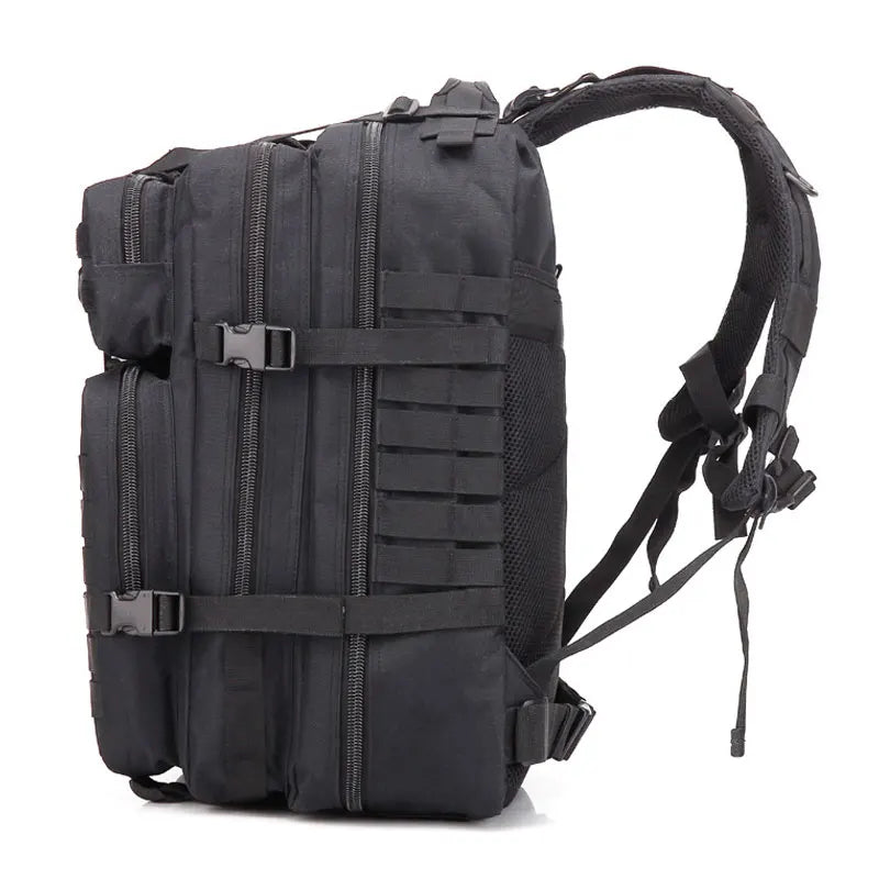 Tactical Backpack 3 Day Assault Pack Molle Bag 45L Large Outdoor Waterproof Hiking Camping Travel 600D Rucksack