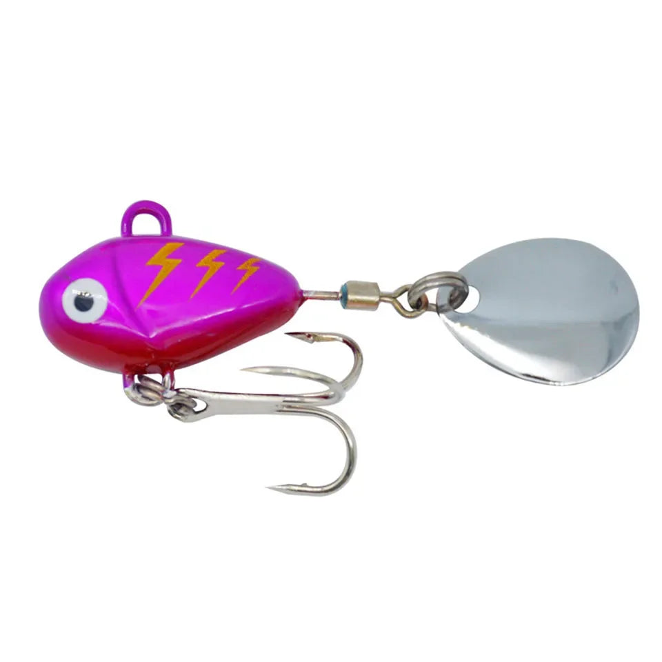 ALASICKA 1PCS VibeMaster: 10g Mini Metal Fishing Lure with Spoon Sinking Bait