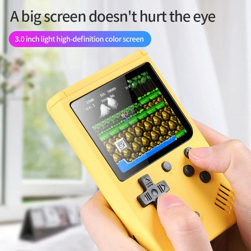 Retro Portable Mini Handheld Video Game Console 8 Bit 3.0 Inch Color LCD Kids Color Game Player Built in 500 Games - Surpriseshopper.com