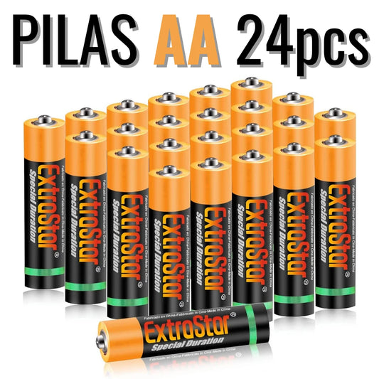 Extracting 1,5 Volt Alkaline Batteries, Performance Range, Pack of 24. Special battery life/0% Mercury for toys controls lanterns watches Ratone