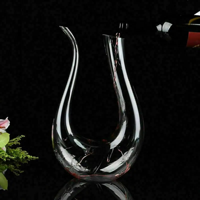 Crystal U-shaped 1500ml Wine Decanter My Store