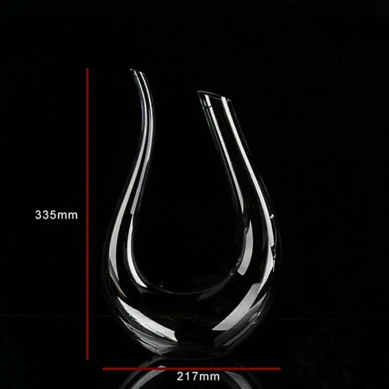 Crystal U-shaped 1500ml Wine Decanter My Store