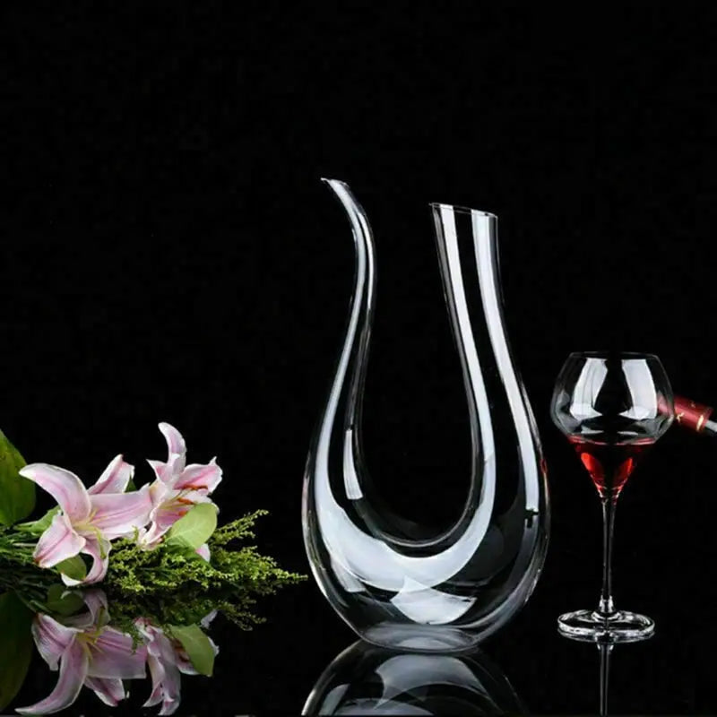 Crystal U-shaped 1500ml Wine Decanter My Store