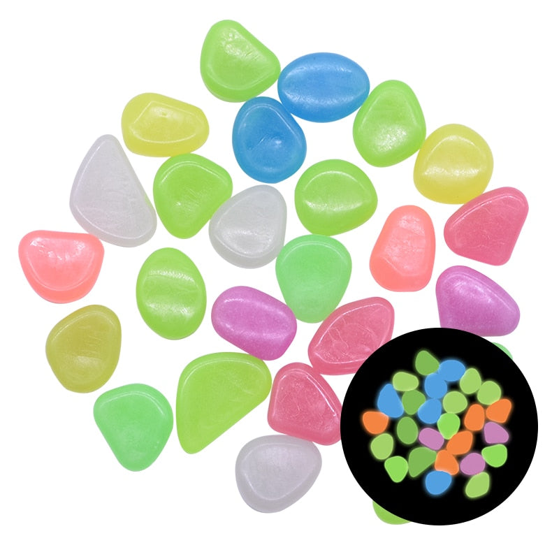 Glow in the Dark Garden Pebbles My Store